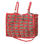Superior Large 4-Sided Slow Feeder Horse Hay Bag – 1.75" x 3.5" Horse Mouth Openings – Balanced Feeding | Patented Design – 1-Year Warranty