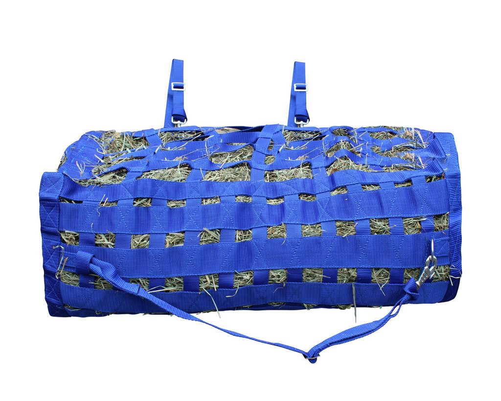 Superior Large 4-Sided Slow Feeder Horse Hay Bag – 1.75" x 3.5" Horse Mouth Openings – Balanced Feeding | Patented Design – 1-Year Warranty