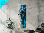 Horse by the Ocean Horse Wall Art Framed Canvas Print Coastal Landscape Art Nautical Decor Rustic Wall Art Moody Art
