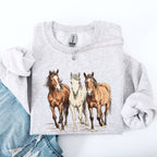 Horses Western Classic Country Cowboy Cowgirl Rodeo Heritage Collection Sweatshirt