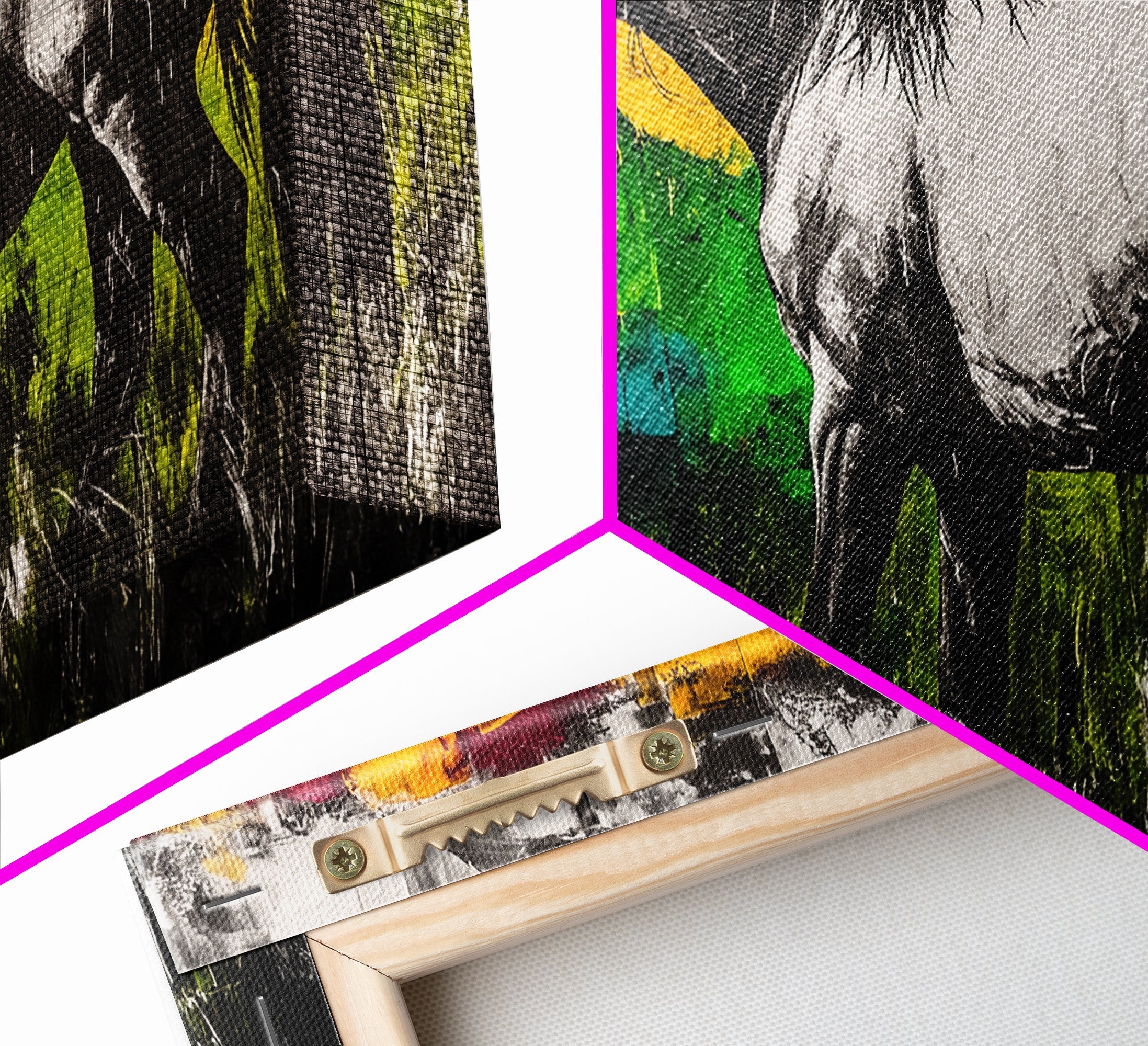 Horse Art, Western Wall Decor, Rustic Canvas Print, Farmhouse Artwork, Equestrian Art, Black and White Painting, Living Room Wall Art