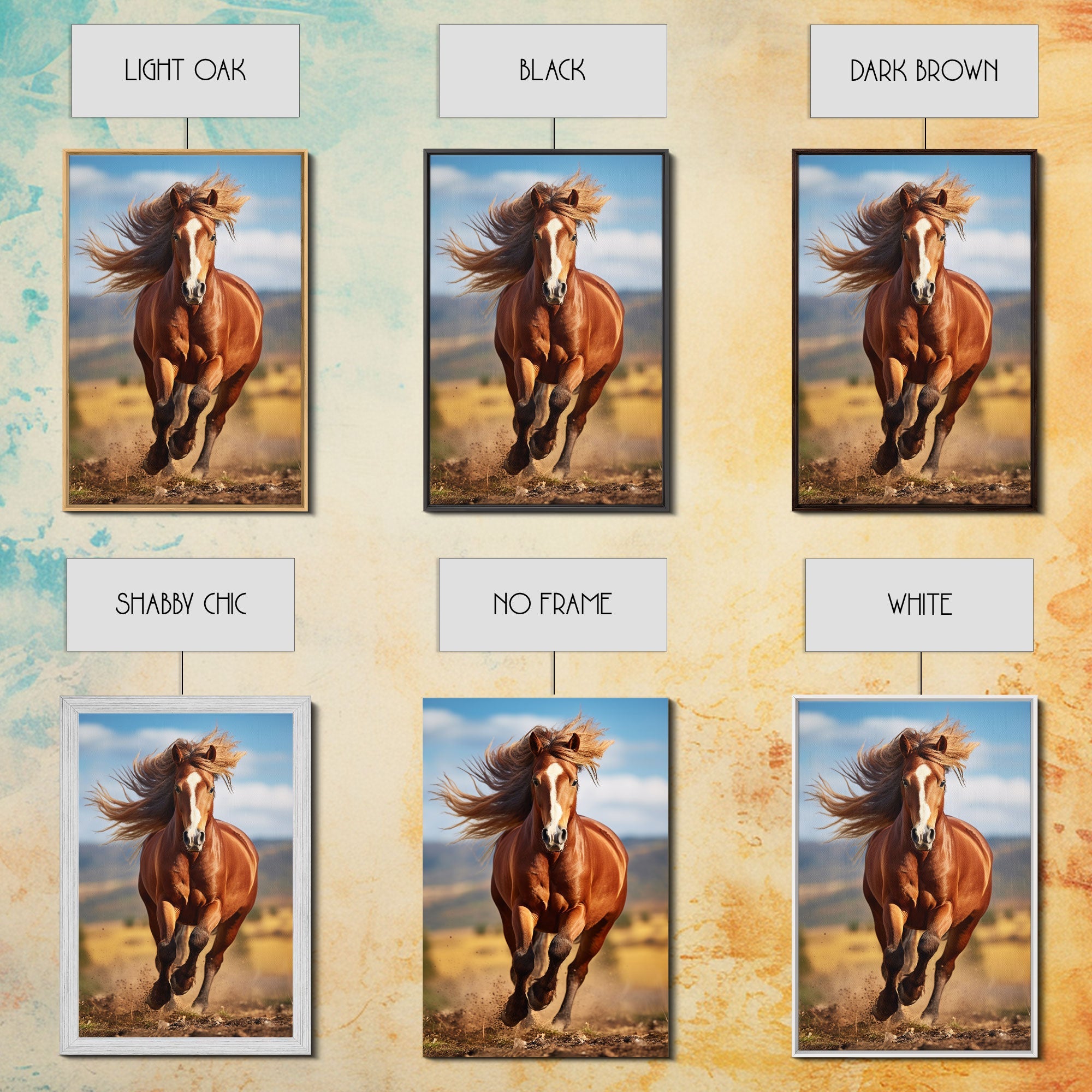 Horse Portrait, Animal Wall Art, Horse Painting, Canvas Print, Wall Art, Vertical Print, Gift For Horse Lover, Southern Decor, Farmhouse Art