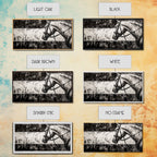 Monochrome Horse, Equestrian Wall Art, Canvas Print, Rustic Black and White Painting, Farmhouse Wall Decor, Western Wall Art