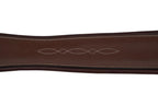 Huntley Equestrian Sedgwick Leather Fancy Stitched Padded Leather Contour Shaped Girth with Double End Elastic