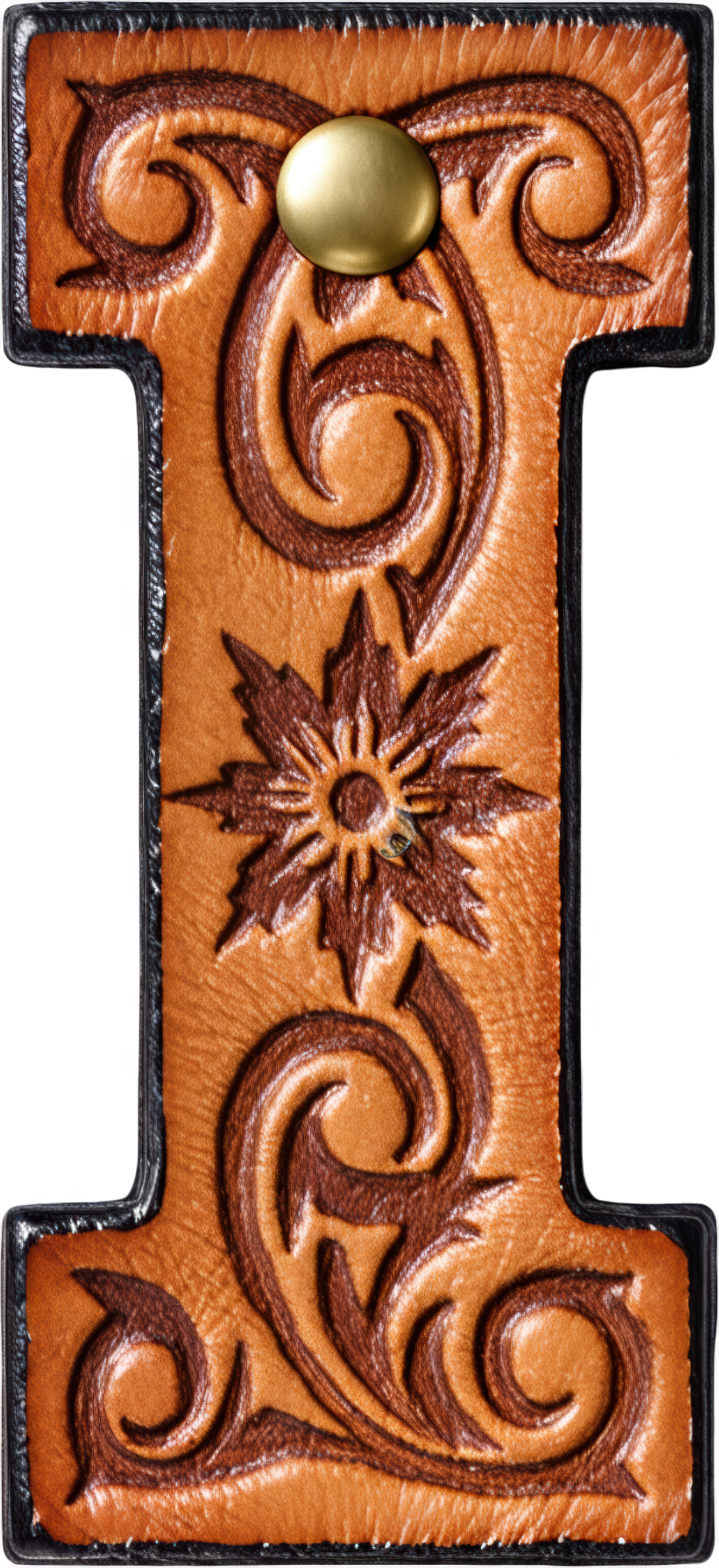 Baha Ranch Monogrammed Initial Western Leather Look Saddle Longhorn Cowboy Cowgirl Kitchen Dish Towels Made in America