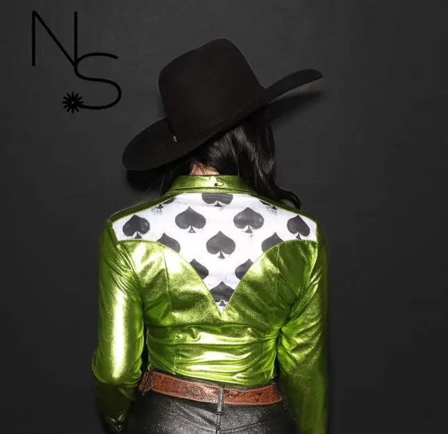 Smokin' Spades Western Pearl Snap Rodeo Shirt