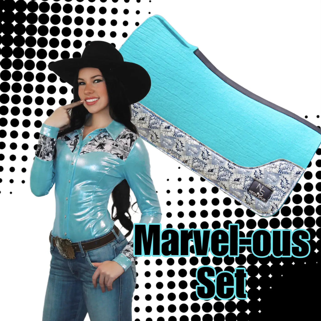 Marvel-ous Metallic Pearl Snap Rodeo Shirt