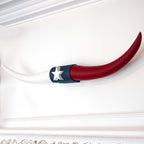ADG42 Texas Flag Steer Horns Themed Decor