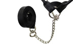 Derby Originals Rolled Leather Cattle Show Halter – Adjustable Fit with 48" Lead and 14" Chain, Small/Medium/Large – 1-Year Warranty