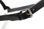 Derby Originals Premium Fancy Stitch Flat Leather Cattle Show Halter – Adjustable Fit with 48" Lead and 14" Chain, Small/Medium/Large – 1-Year Warranty