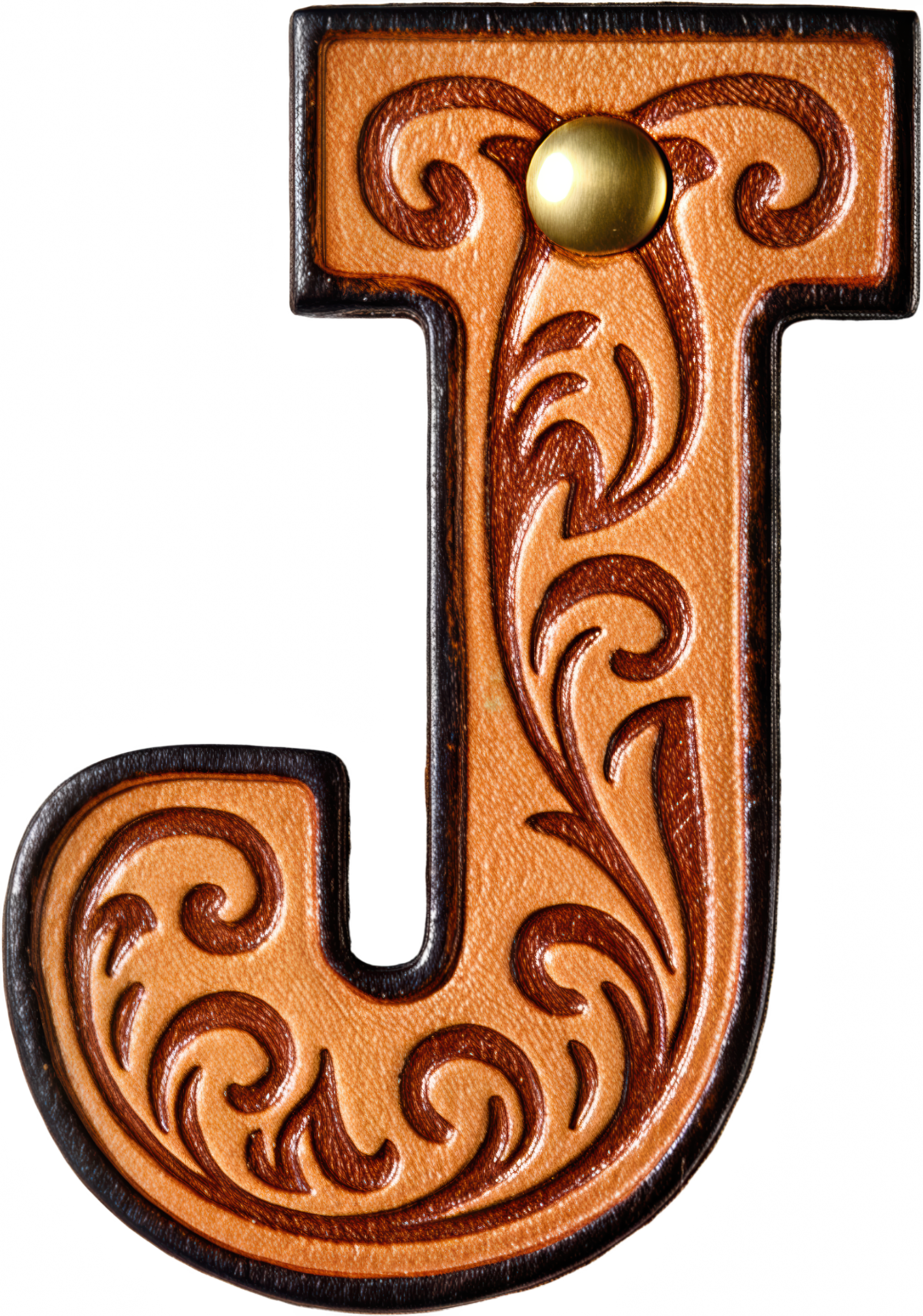 Baha Ranch Monogrammed Initial Western Leather Look Saddle Longhorn Cowboy Cowgirl Kitchen Dish Towels Made in America