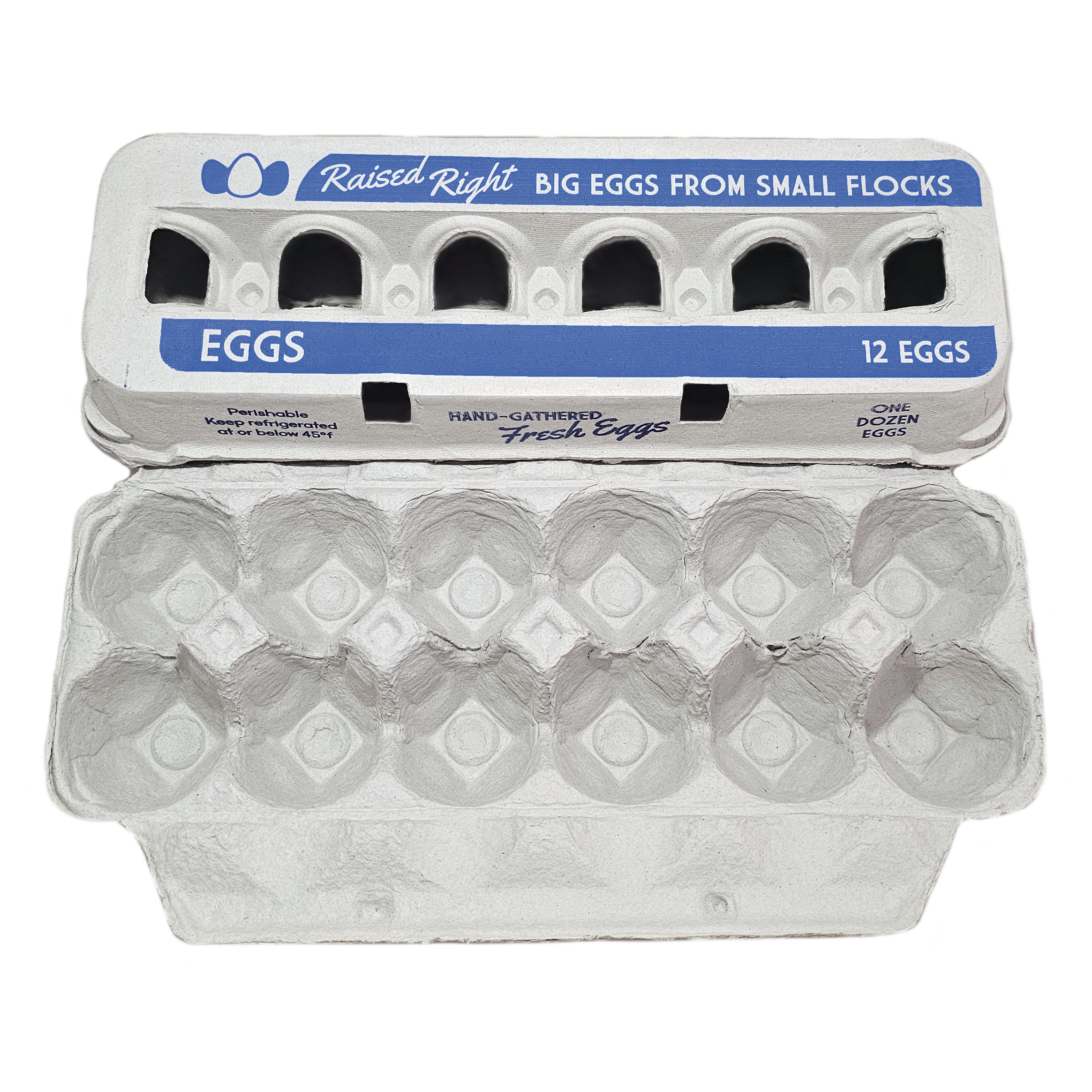 Henlay Jumbo Egg Cartons for 12 Farm Fresh Eggs – Durable & Reusable Egg Carton, 20 or 75 Pack