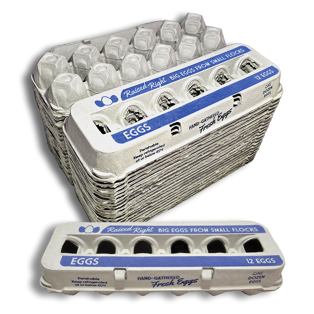 Henlay Jumbo Egg Cartons for 12 Farm Fresh Eggs – Durable & Reusable Egg Carton, 20 or 75 Pack
