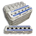 Henlay Jumbo Egg Cartons for 12 Farm Fresh Eggs – Durable & Reusable Egg Carton, 20 or 75 Pack