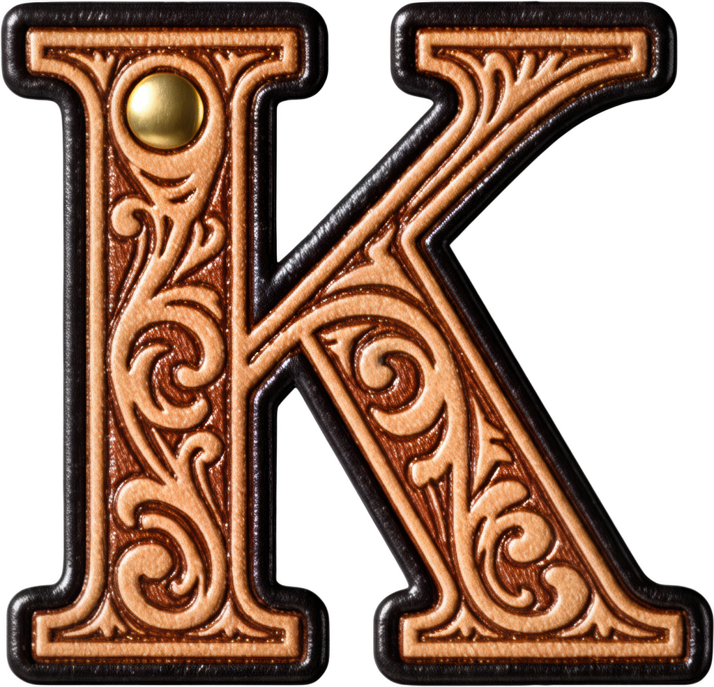 Baha Ranch Monogrammed Initial Western Leather Look Saddle Longhorn Cowboy Cowgirl Kitchen Dish Towels Made in America