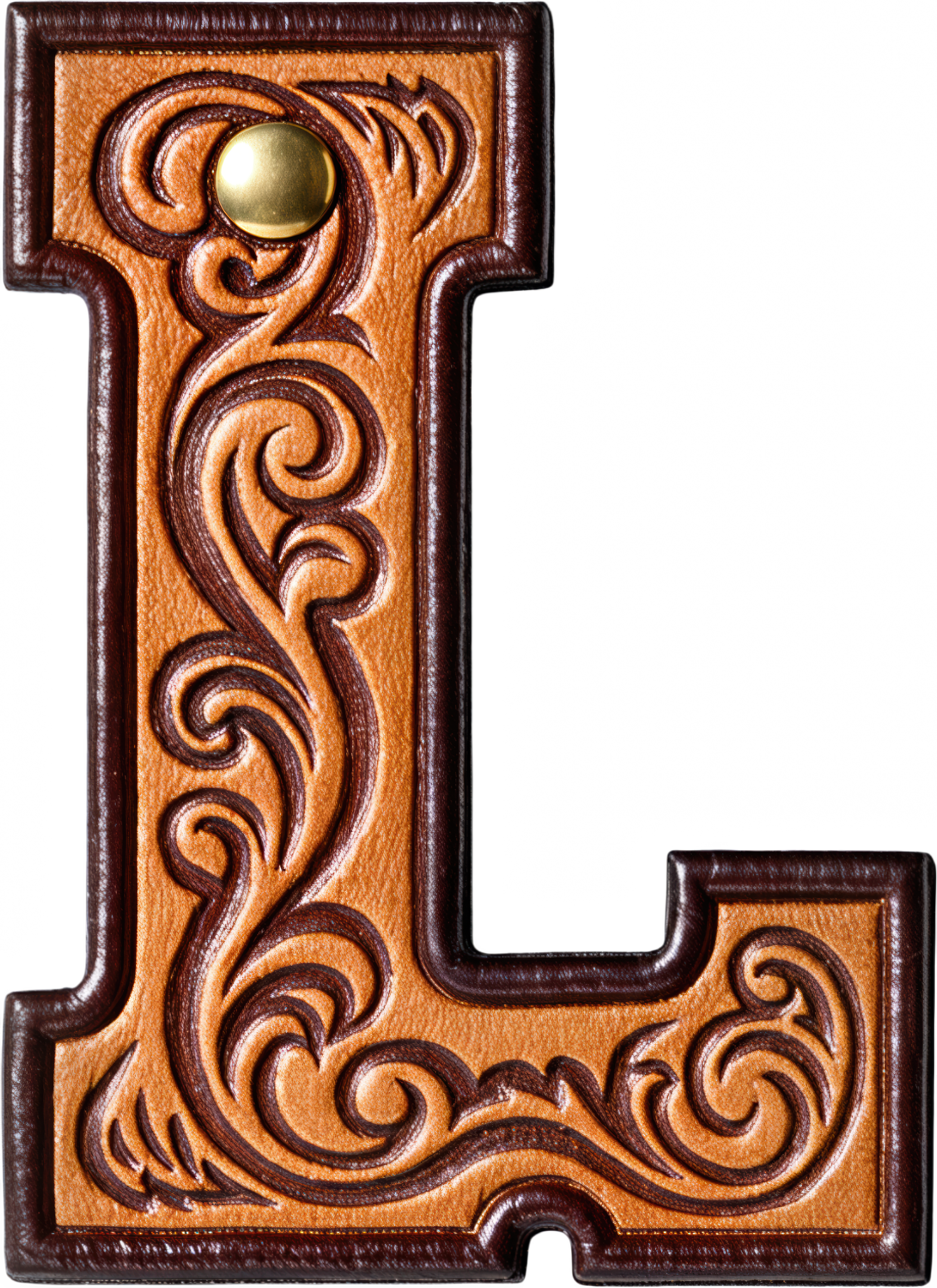 Baha Ranch Monogrammed Initial Western Leather Look Saddle Longhorn Cowboy Cowgirl Kitchen Dish Towels Made in America