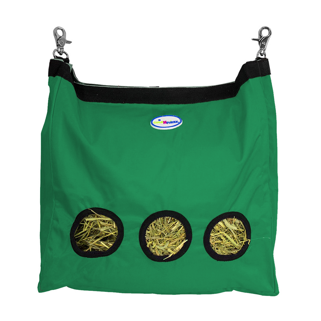 CuteNfuzzy 3-Opening Hay Bag for Rabbits, Guinea Pigs & Chinchillas – Large 15" x 15" x 5"