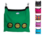 CuteNfuzzy 3-Opening Hay Bag for Rabbits, Guinea Pigs & Chinchillas – Large 15" x 15" x 5"