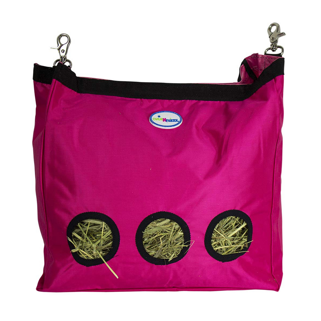 CuteNfuzzy 3-Opening Hay Bag for Rabbits, Guinea Pigs & Chinchillas – Large 15" x 15" x 5"