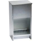Little Giant Galvanized Steel Poultry Feeder 25 lb High Capacity Wall Mount