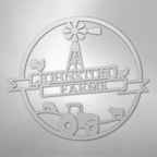 Farm Banner Monogram - Steel Sign