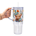 Highland Cow Glass Cups