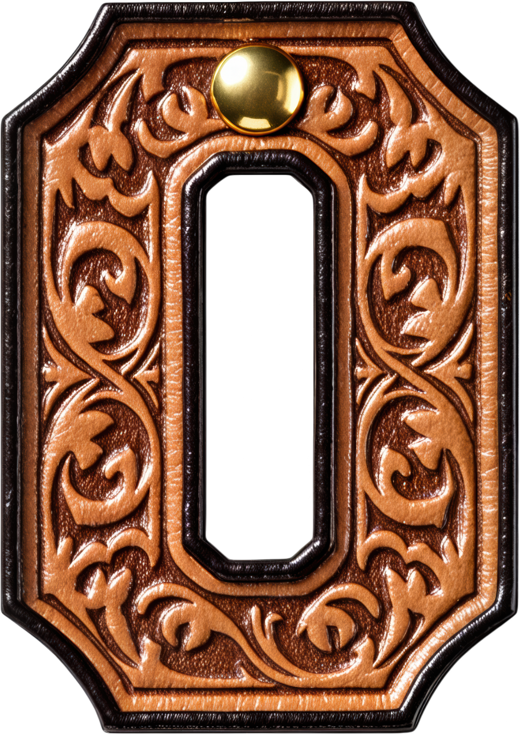 Baha Ranch Monogrammed Initial Western Leather Look Saddle Longhorn Cowboy Cowgirl Kitchen Dish Towels Made in America