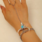 Western Denim Female Style Retro Boots Jewelry Set
