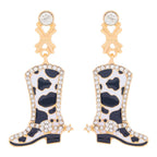 Western Denim Female Style Retro Boots Jewelry Set