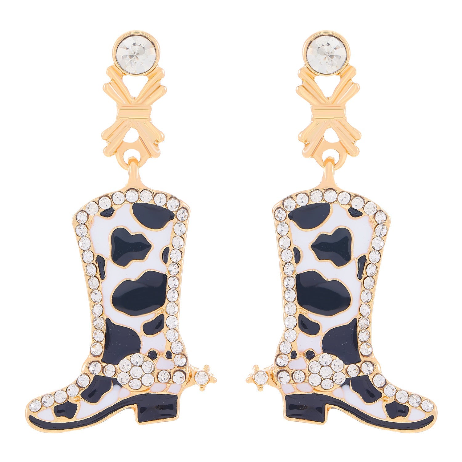 Western Denim Female Style Retro Boots Jewelry Set