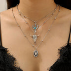Western Denim Female Style Retro Boots Jewelry Set