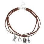 Western Denim Female Style Retro Boots Jewelry Set