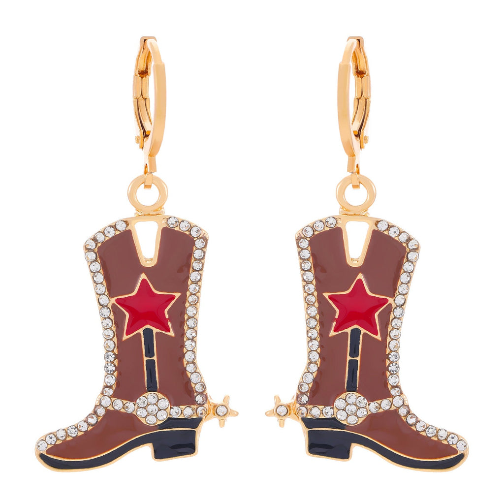 Western Denim Female Style Retro Boots Jewelry Set