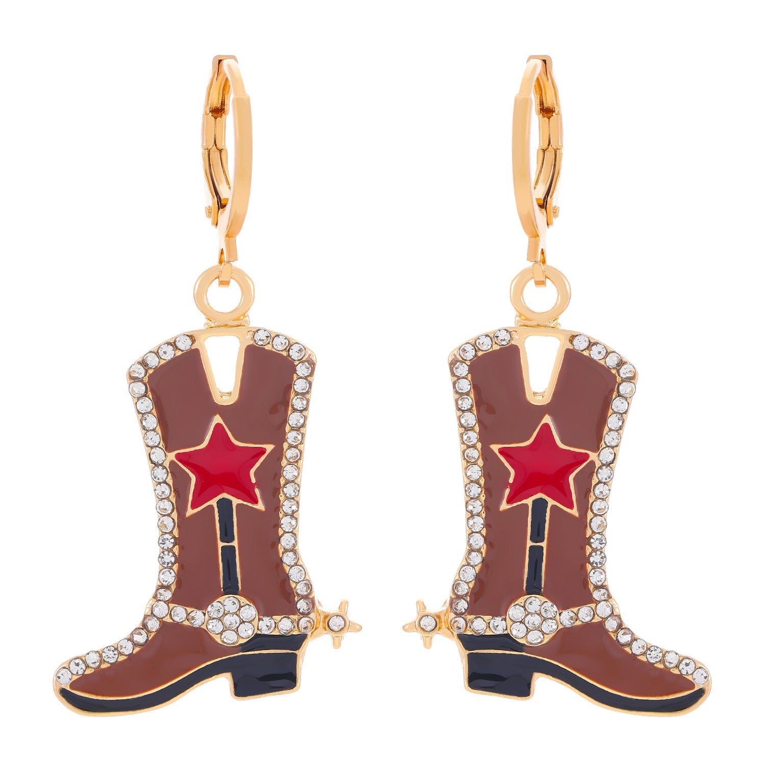 Western Denim Female Style Retro Boots Jewelry Set