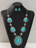 Exaggerated Turquoise Western Style Retro Shaped Rings