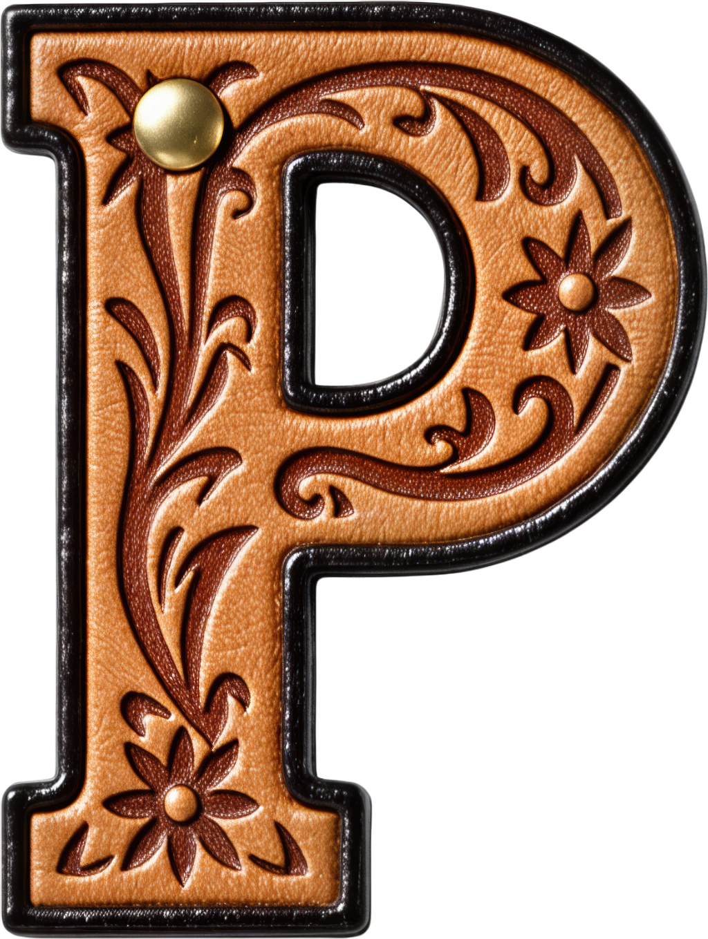 Baha Ranch Monogrammed Initial Western Leather Look Saddle Longhorn Cowboy Cowgirl Kitchen Dish Towels Made in America