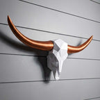 ADG42 Modern Large Steer Skull and Horns Wall Art | 30"