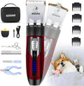 Pet Grooming Clippers Kit – Quiet Cordless Rechargeable Trimmer & Paw Shaver for Dogs & Cats
