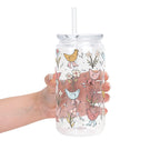 Funky Chickens Glass Cup