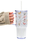 Funky Chickens Glass Cup