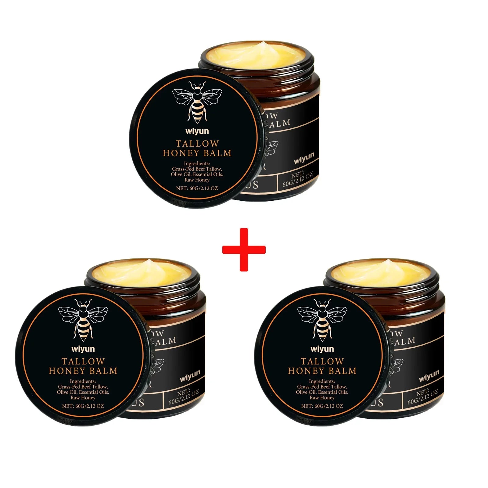 Beef Tallow Honey Cream Brightening Fade Dark Spots Remove Melanin Firming Non-Greasy Lasting Moisturizing Soothing Body Lotion