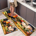 VIKAMA Chicken Kitchen Carpet Soft and Comfortable Laundry Room Floor Mat Entrance Corridor Carpet Home Decoration