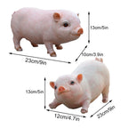 Cute Pink Piggy Resin Statue, Figures Pig DIY Crafts,Garden Decoration, For Tabletop Yard Lawn Porch Balcony Patio Outdoor Decor