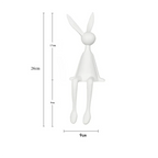 Creative Home Decor Rabbit Statue Abstract Art Sculpture Desk Living Room TV Cabinet Wine Cabinet Handicrafts Ornaments