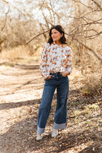 Kathryn Button-Up, Horse Print