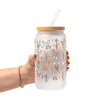 Funky Chickens Glass Cup