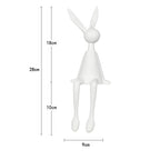 Creative Home Decor Rabbit Statue Abstract Art Sculpture Desk Living Room TV Cabinet Wine Cabinet Handicrafts Ornaments