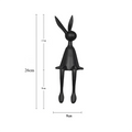 Creative Home Decor Rabbit Statue Abstract Art Sculpture Desk Living Room TV Cabinet Wine Cabinet Handicrafts Ornaments