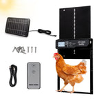 Solar Powered Automatic Chicken Coop Door with Remote Control