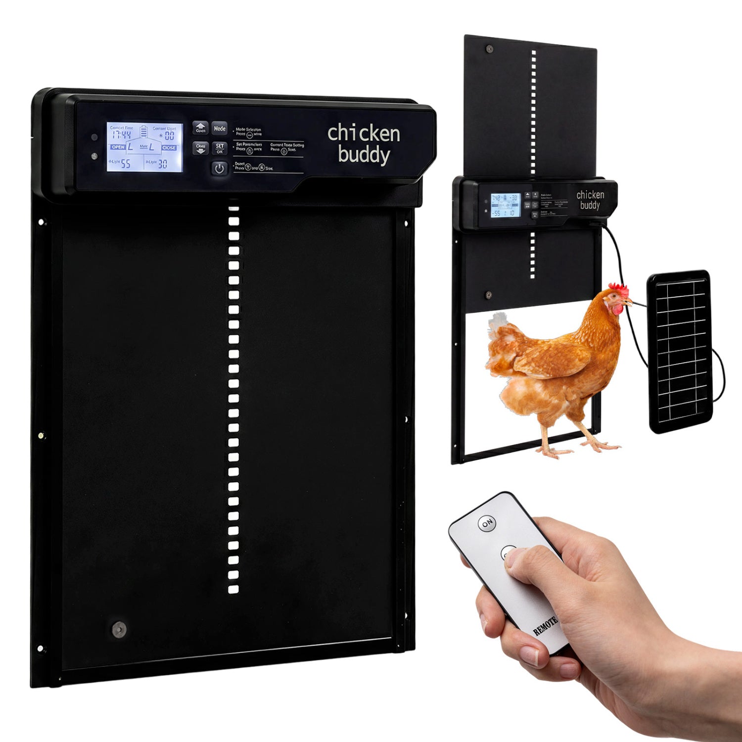 Solar Powered Automatic Chicken Coop Door with Remote Control